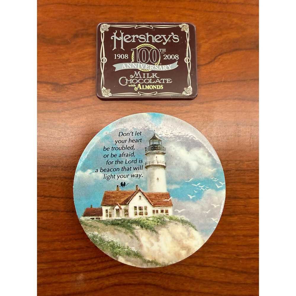 Hershey's 100th Anniversary 2008 magnet and Lighthouse Quote magnet